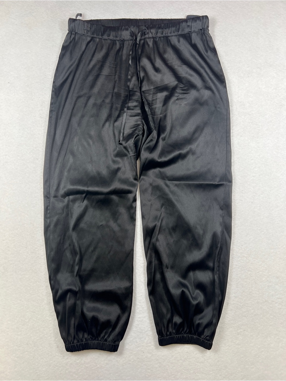 Maggie Ward M silk jogger sweat pants in black‎